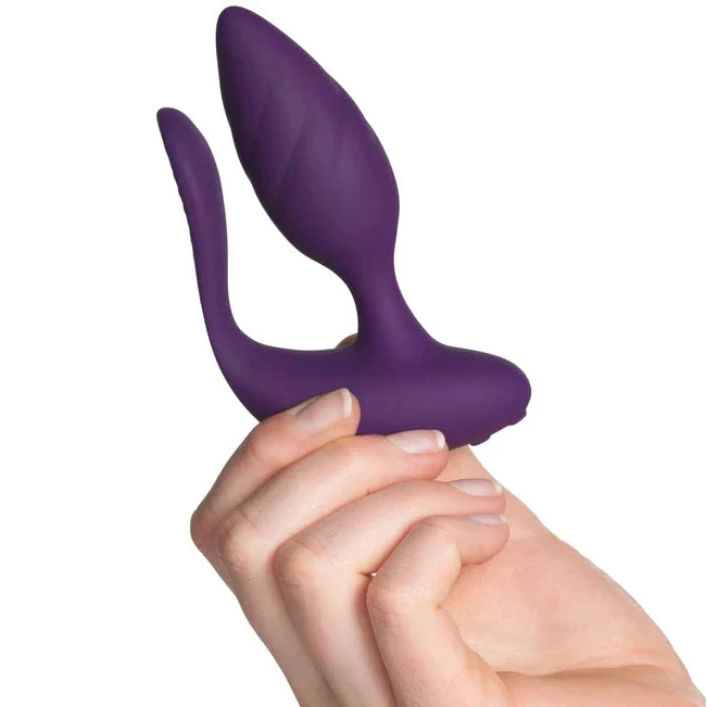 Rocks Off Cocktail Couples Remote Control Silicone Dual Anal Plug Pussy Vibrator