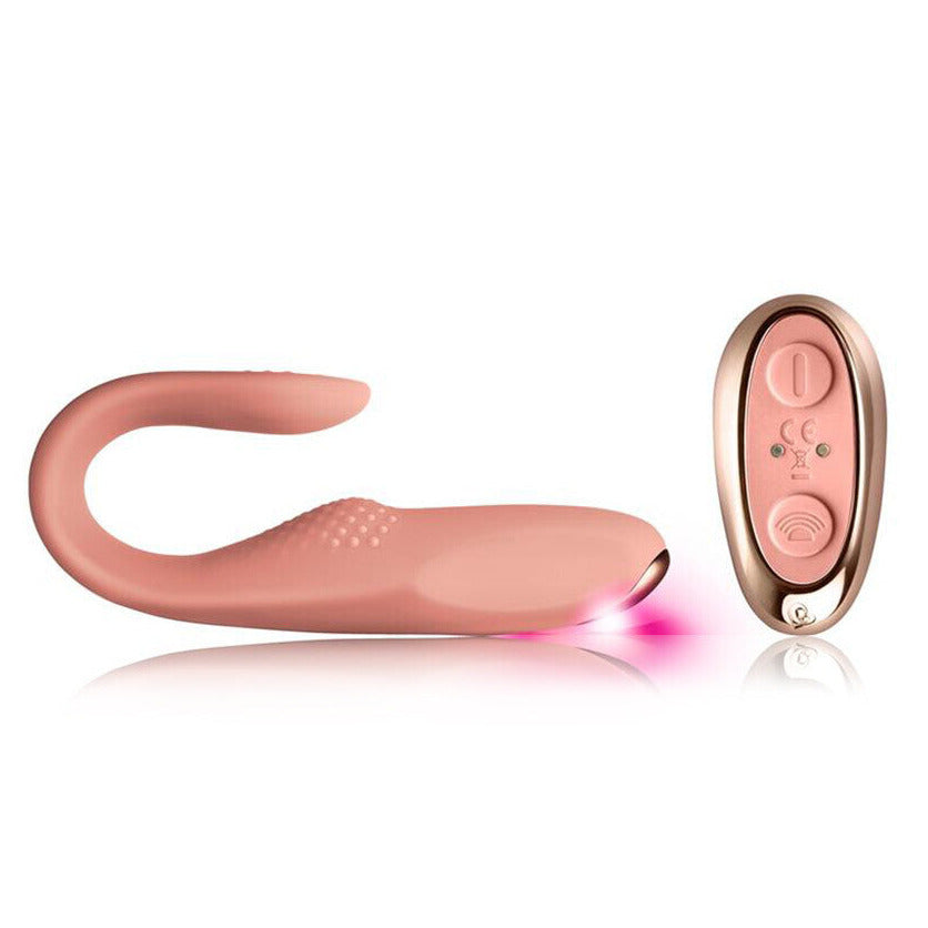 Rocks Off Two Vibe Pink Ultimate Flexible Pleasure Couples Remote Dual Vibrator