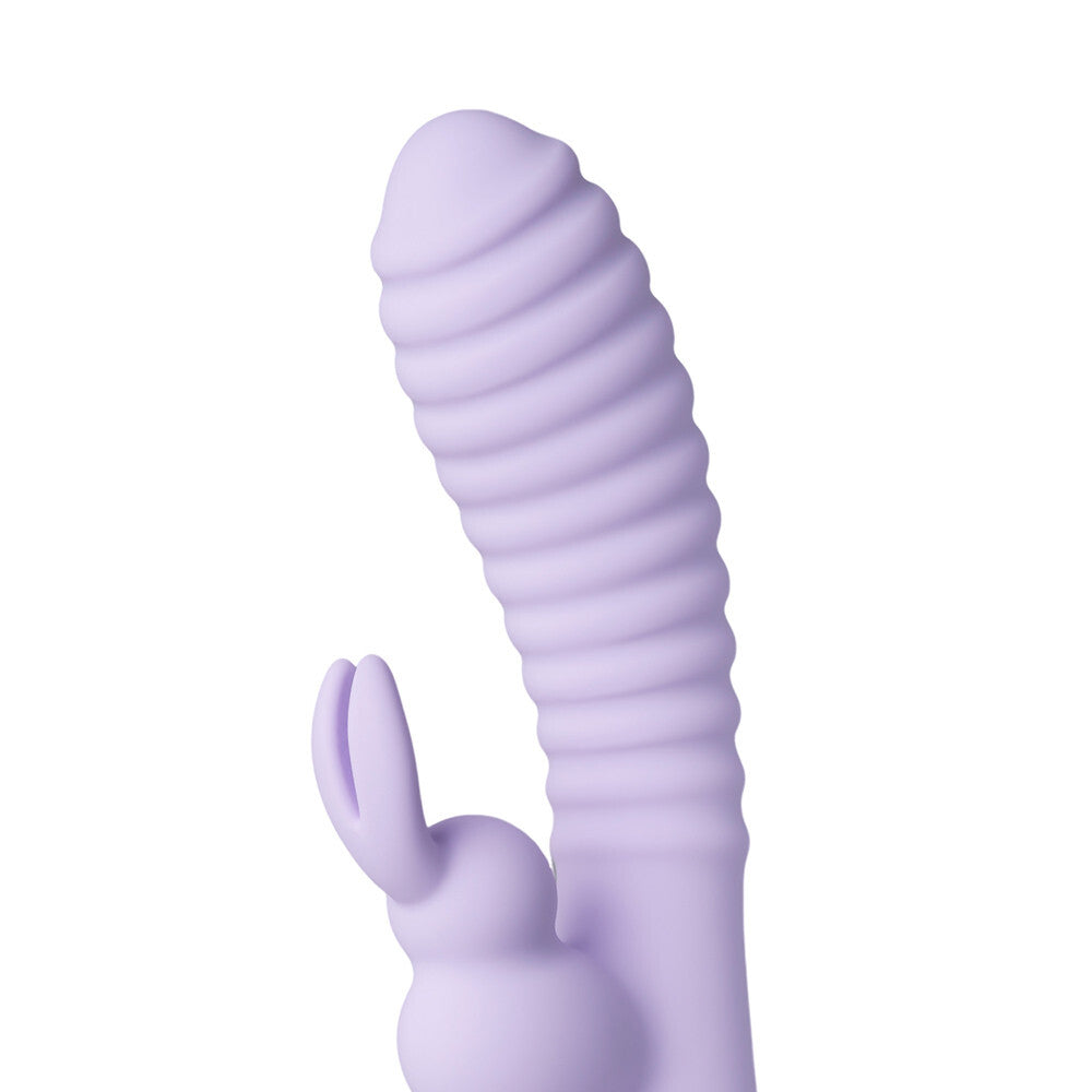 12 Speed Rabbit Clit G-Spot Vibrator Massager Purple USB Rechargeable Waterproof