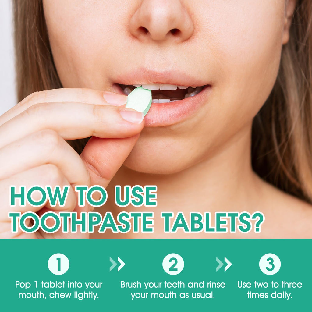 150 Toothpaste Tablets Mint Whitening & Enamel Care | Zero Waste