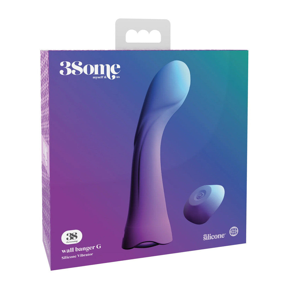 3Some Wall Banger G Vibe Vibrator Remote Control Suction Cup Dildo