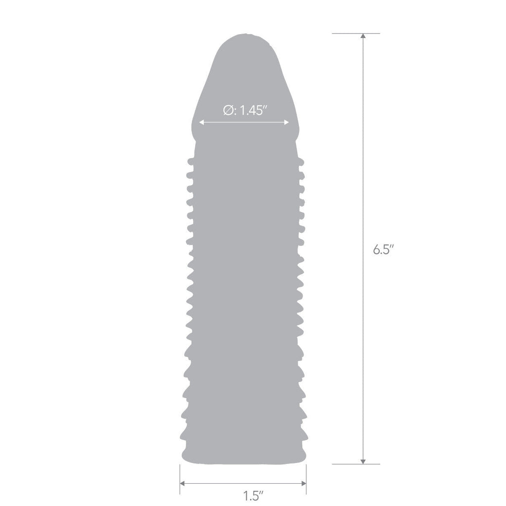 Blue Line 6.5inch Triple Sensation Penis Enhancing Textured Sexy Sleeve Extender