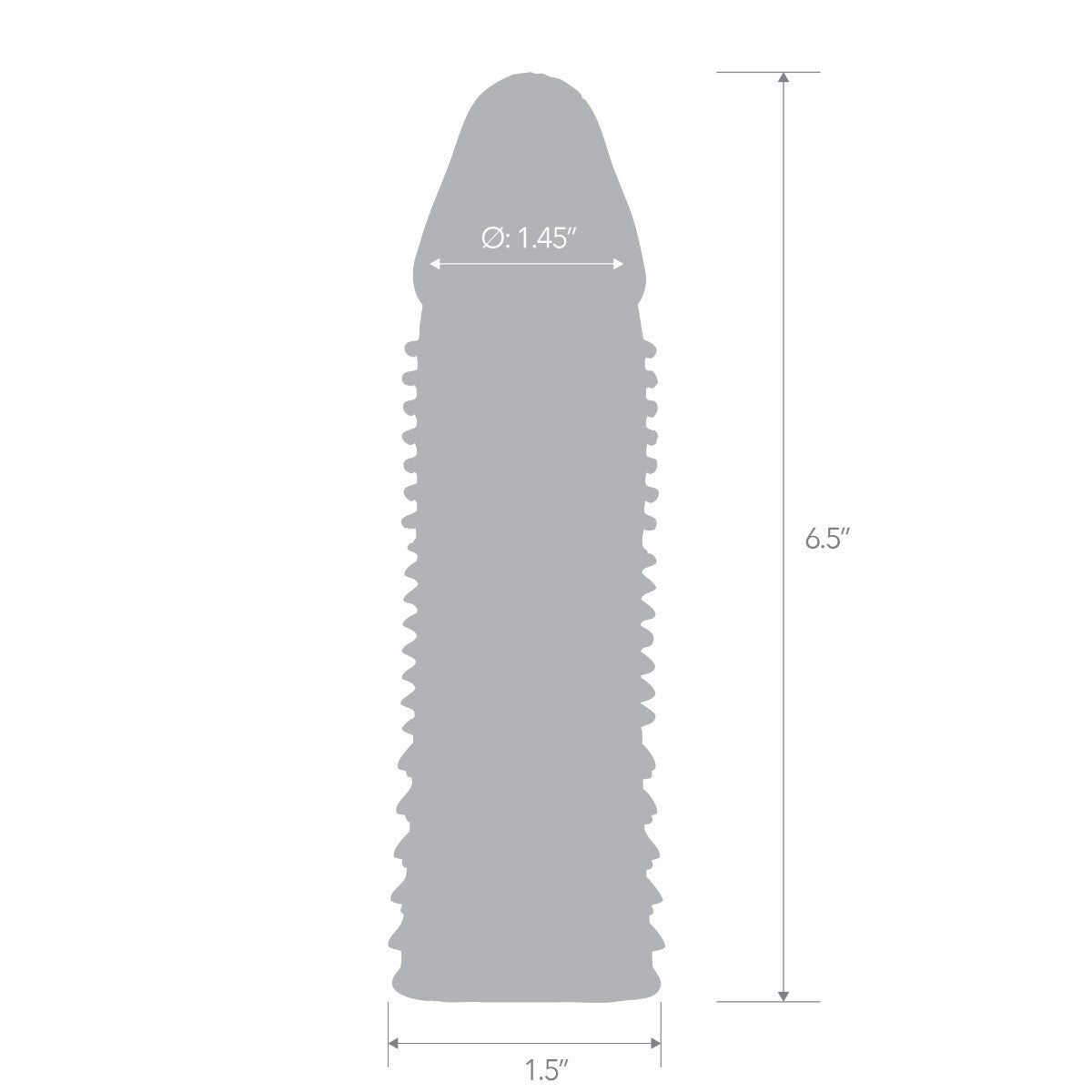 Blue Line 6.5inch Triple Sensation Penis Enhancing Textured Sexy Sleeve Extender