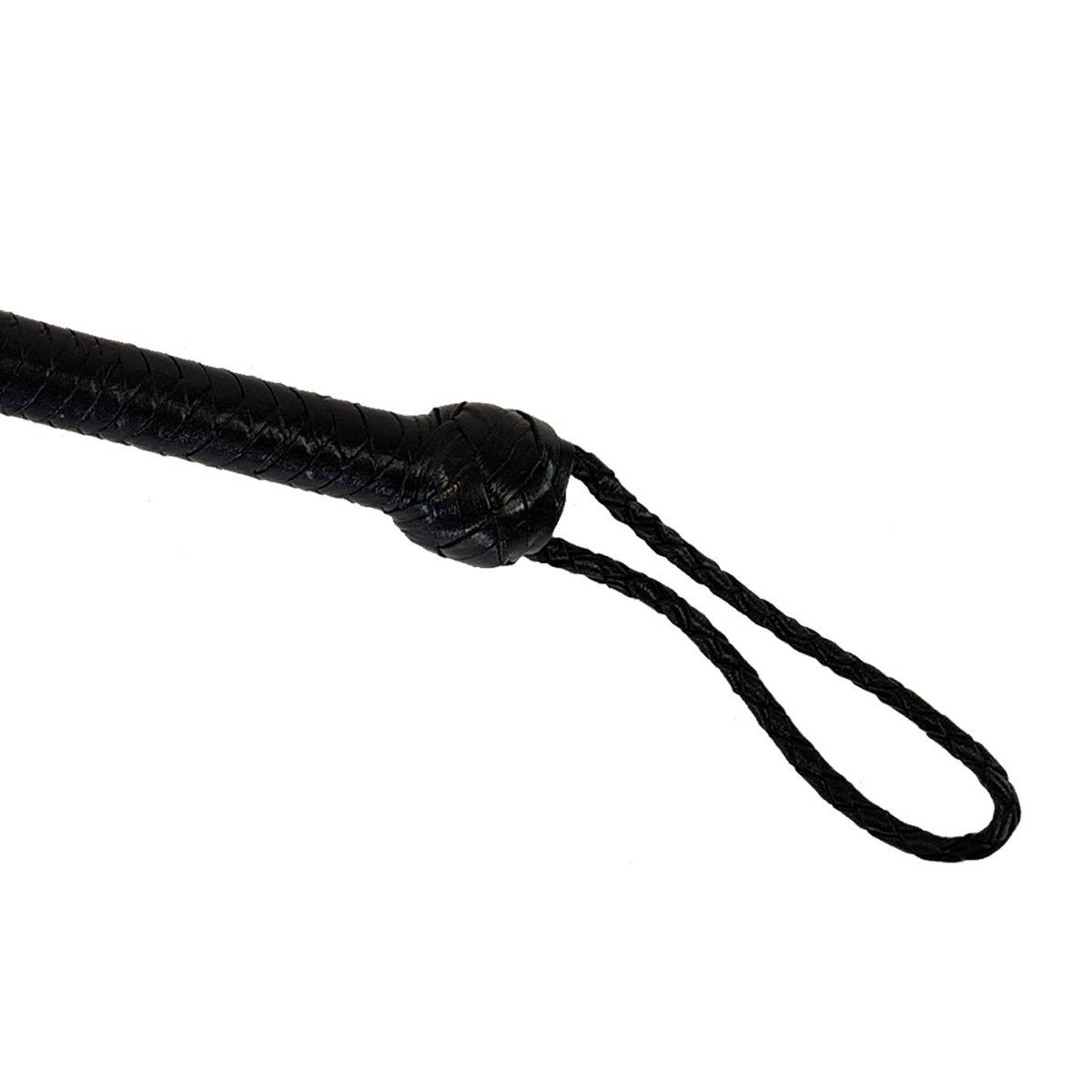 Prowler RED Turkish Knot Whip 66 inch BDSM Fetish Flogger Crop Impact Play Black