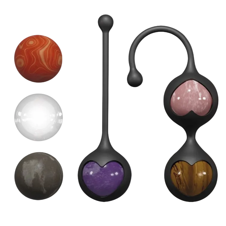 Adrien Lastic Harmony Polished Gem Stones Kegel Balls Pelvic Training Healing