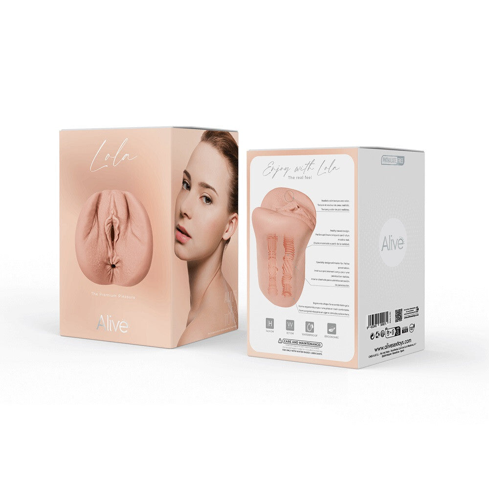 Alive Lola Super Realistic Pussy Male Masturbator Vagina Ass Stroker Massager