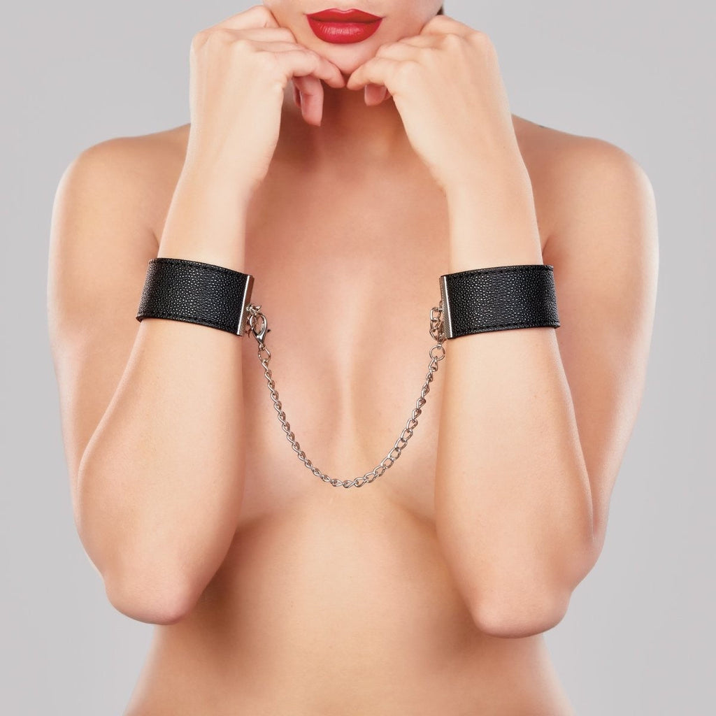 Allure Lust In Love Cuffs Adjustable Chain Wrist BDSM Bondage Fetish Restraints