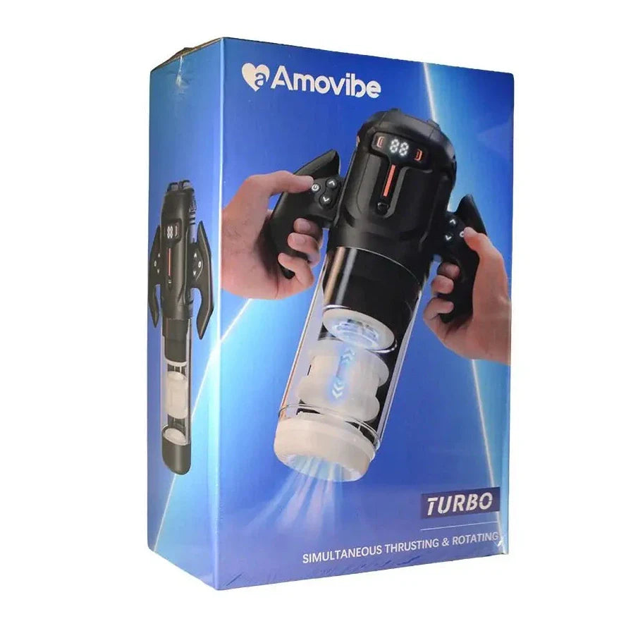 Amovibe Automatic Thrusting & Rotating Male Masturbator Turbo Auto Stroker