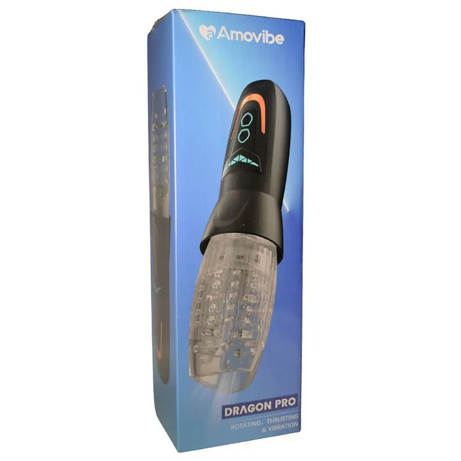 Amovibe Dragon Pro Rotating Vibrating & Thrusting Male Masturbator Auto Stroker