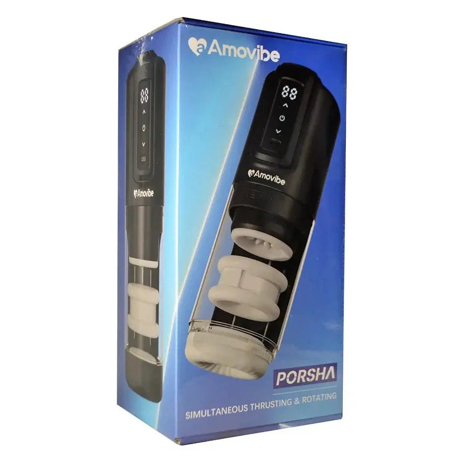 Amovibe Porsha Thrusting Rotating & Heating Automatic Male Masturbator Stroker