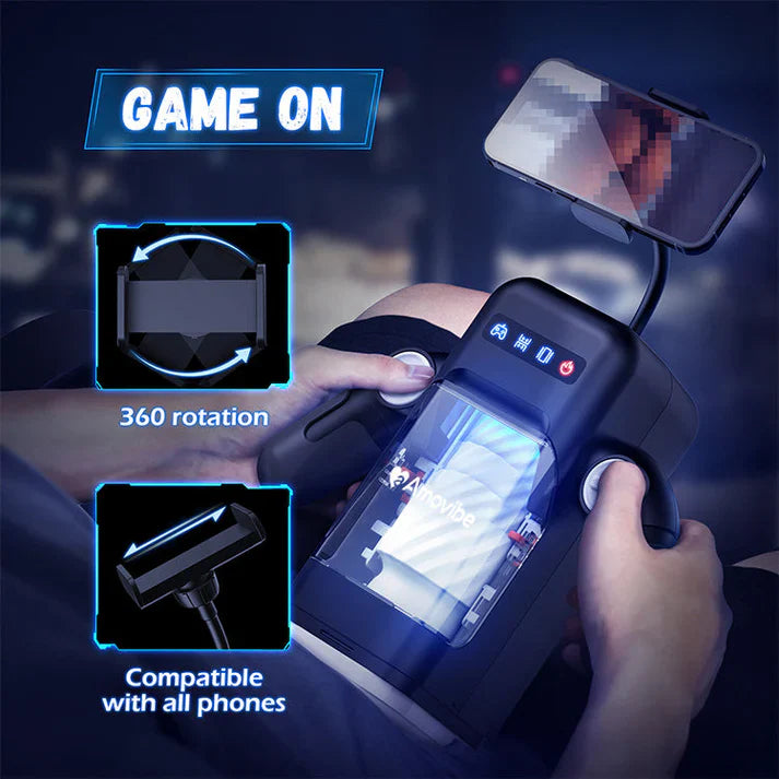Amovibe Thrusting Vibrating & Heating Silicone Auto Stroker Male Masturbator Game Cup