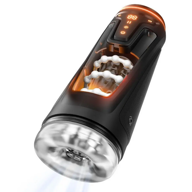 Amovibe Warrior Thrusting Vibrating & Heating Automatic Male Masturbator Stroker