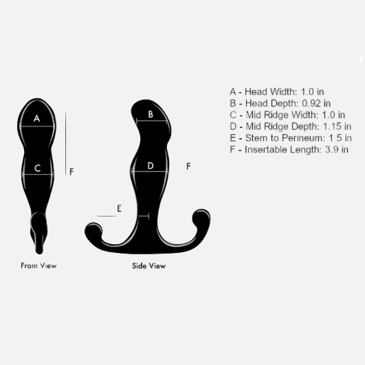 Aneros Progasm Jr Black Male Prostate Massager P-Spot Sex Toys Anal Butt Plug