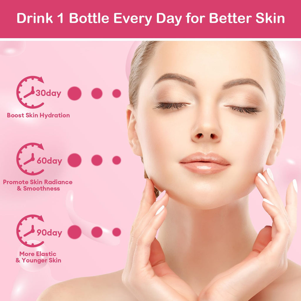 BBEEAAUU Collagen Drink 6000 mg Marine Peptides — Apple (30 x 0.85 oz)