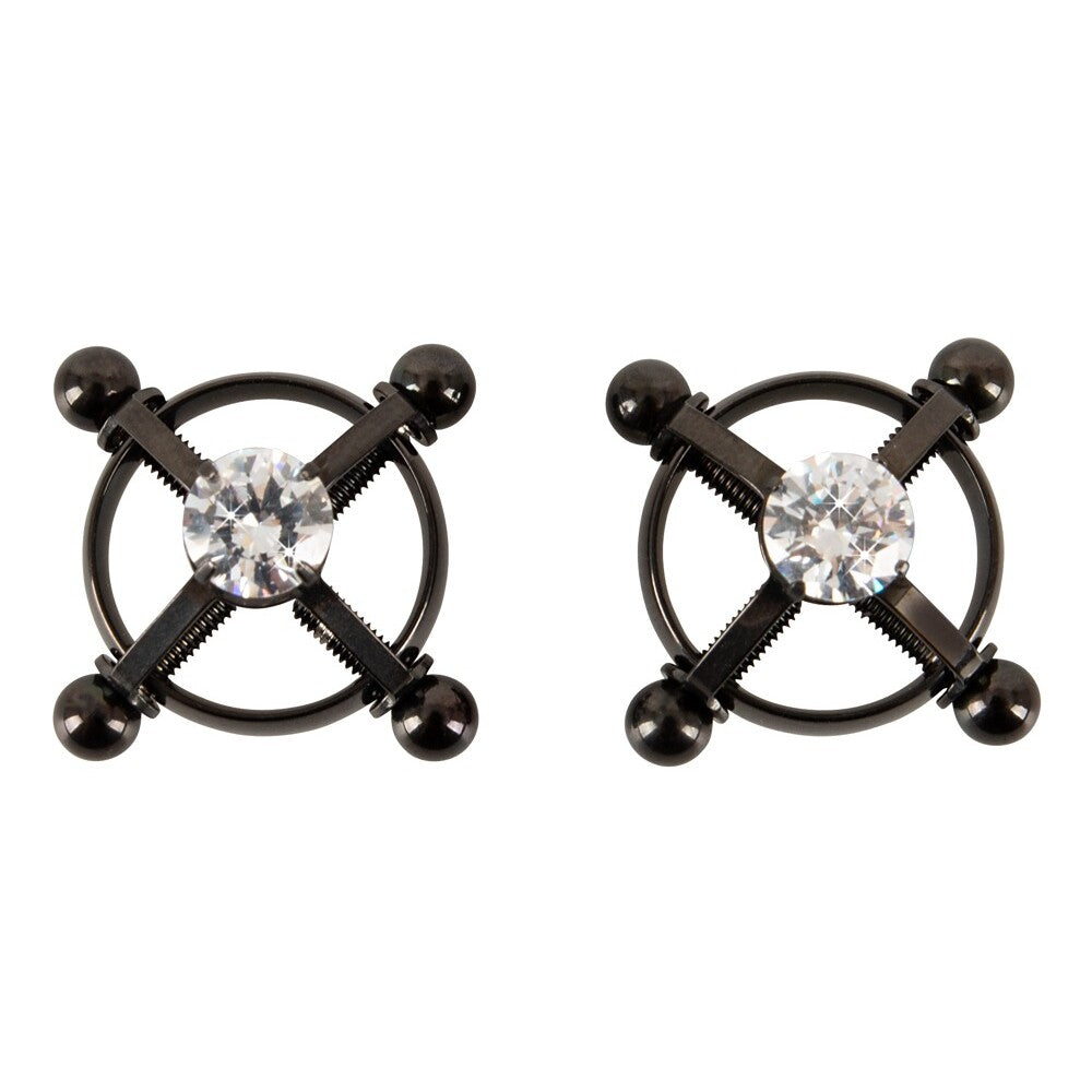 Bad Kitty Shiny Star Stainless Steel Nipple Jewellery Adjustable Clamps