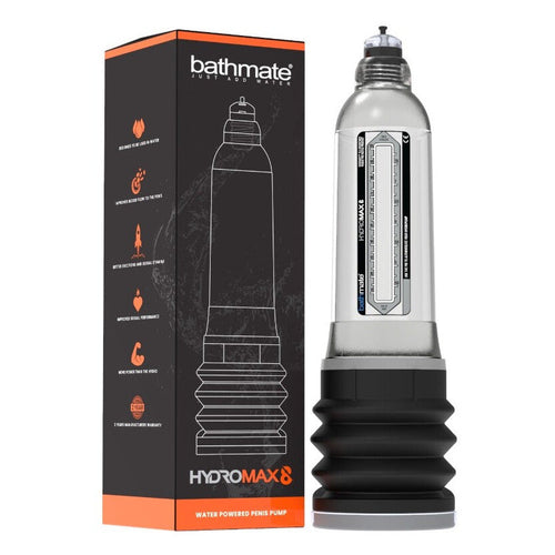 Bathmate Hydromax 8 Penis Enlargement Pump Clear Red Blue Stamina Enlarger