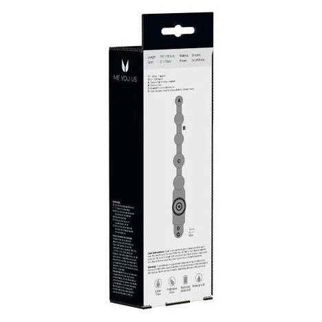 Beaded Anovibe 12.5cm Vibrating Anal Beads Butt Plug Prostate Silicone Massager