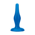 Blue Line Easy Insertion Anal Butt Plug 4.75in BDSM Fetish Body Safe P-Spot