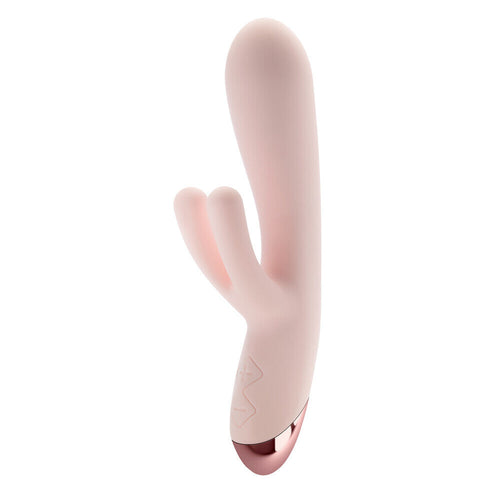 Blush Elora Pink Triple Rabbit Clit G-Spot Vibrator Purple Waterproof Massager