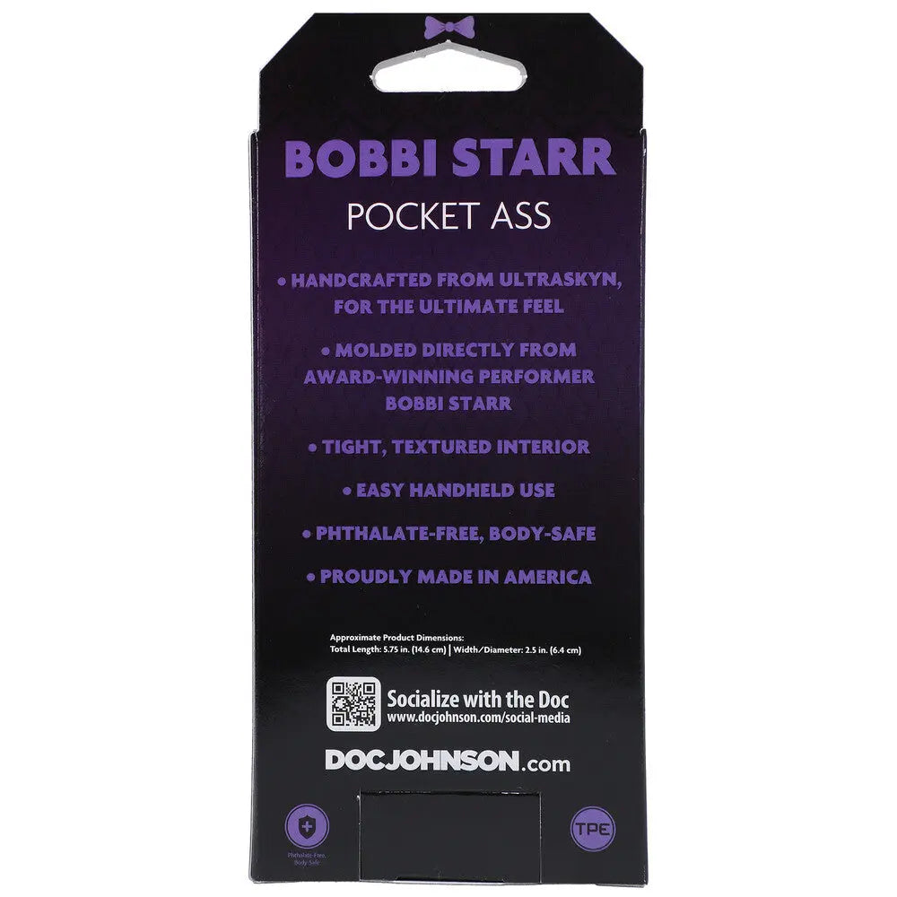 Signature Stokers Bobbi Starr Pornstars Pocket Ass Male Masturbator Stroker