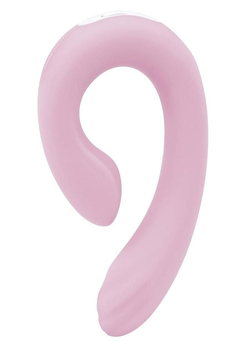 Bodywand I.D. Swirl Ergonomic Dual G Spot & Clitoral Vibrator Silicone Massager