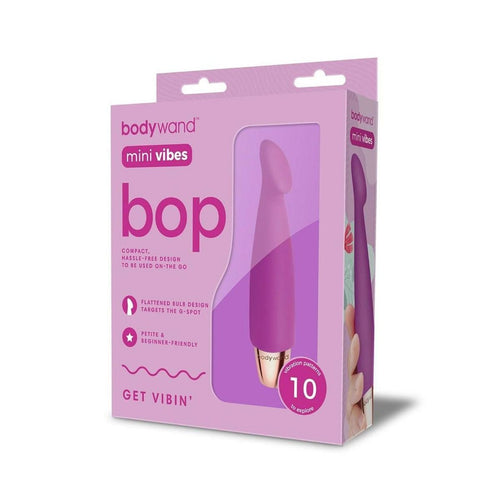 Bodywand Mini Vibes Bop Clitoral G-Spot Vibrator 10 Speed Silicone Body Massager