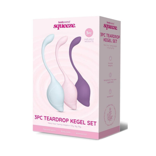 Bodywand Squeeze Teardrop Kegel Balls Pelvic Vaginal Training Weighted Set