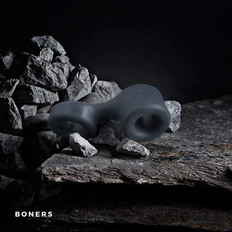 Boners Classic Cock Ring Ball Stretcher Penis Testicle Bondage Silicone Packer