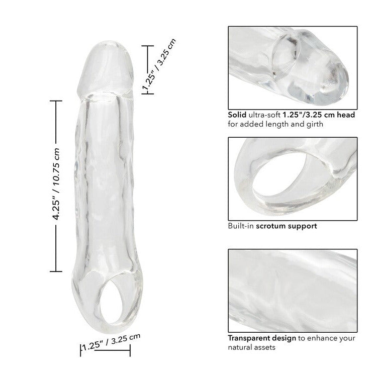 CalExotics Performance Maxx Clear Extension 5.5 Inch Thick Girthy Cock Sleeve