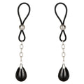 California Exotic Silicone Nipple Play Non-Piercing Lasso Jewellery - Onyx