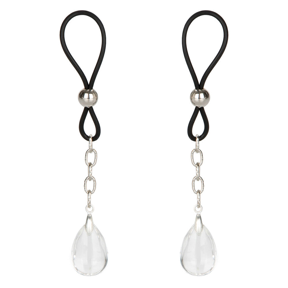 California Exotic Nipple Play Non-Piercing Lasso Silicone Jewellery - Crystal