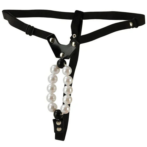 California Exotic Lovers Thong Panties With Pleasure Pearls Massage Beads