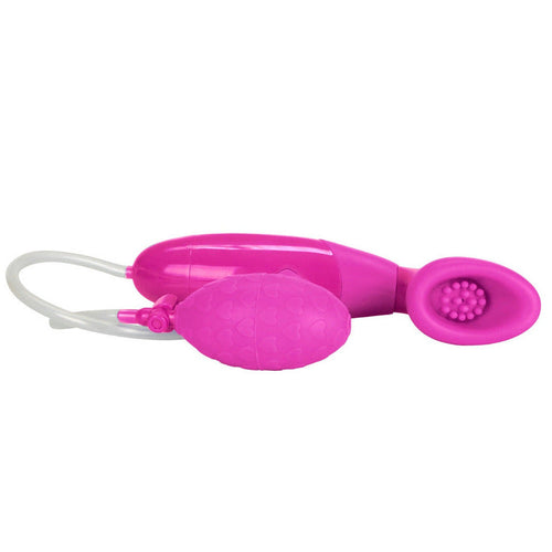 California Exotic Waterproof Silicone Clitoral Pump Vibrator Pink
