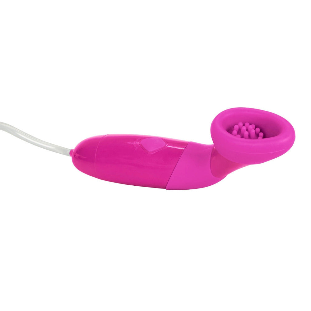 California Exotic Waterproof Silicone Clitoral Pump Vibrator Pink