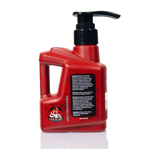 Cock Oil Pump Bottle Water Based Sex Lubricant Condom Safe Anal Vaginal 296ml
