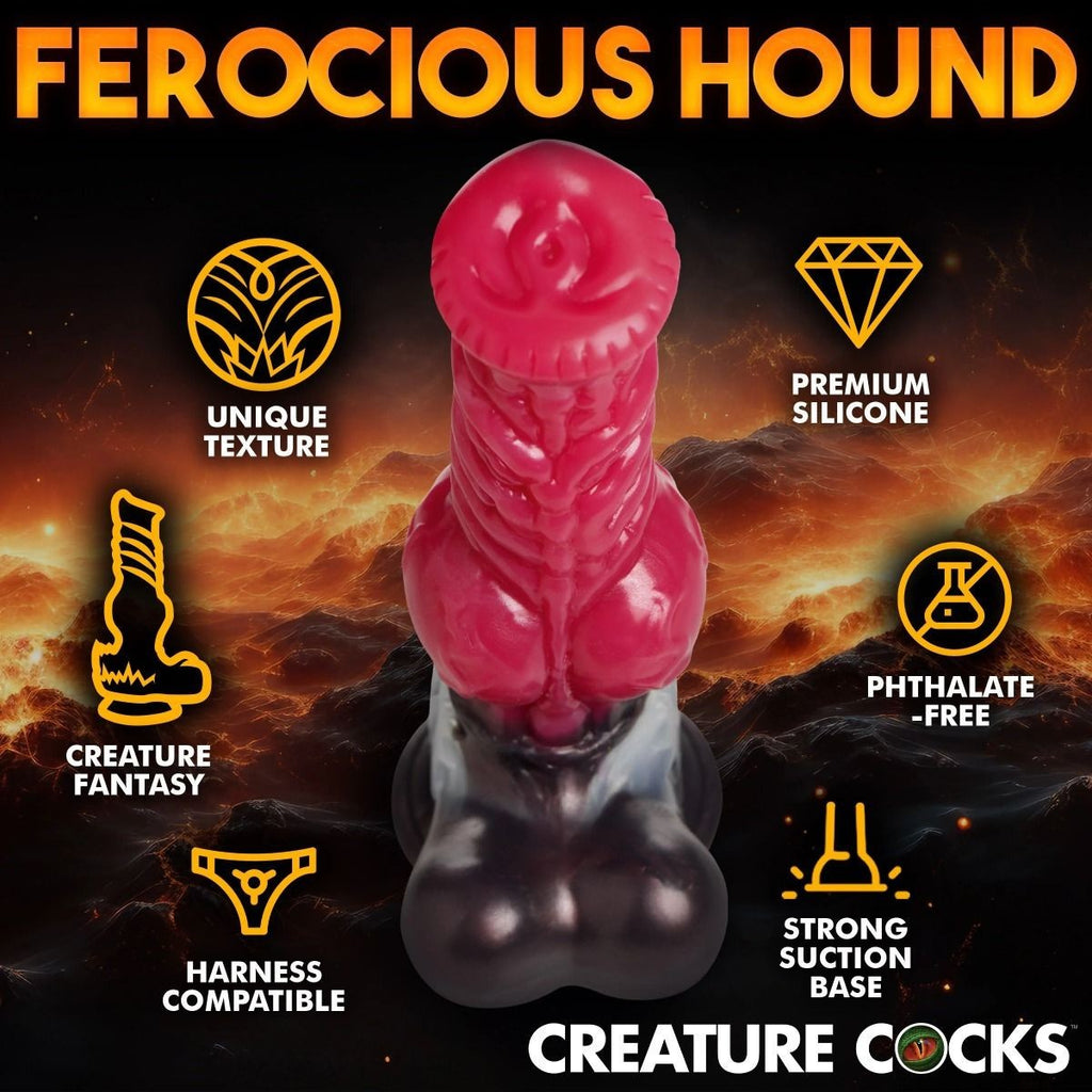 Creature Cocks Cujo Hound XL Silicone Fetish Monster 10.5 Inch Fantasy Dildo