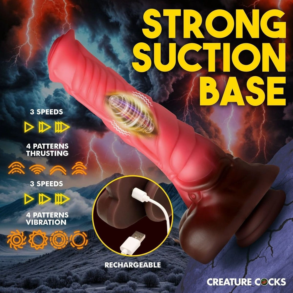 Creature Cocks Deluxe Centaur Thrusting Vibrating Silicone Fantasy Dildo Fetish