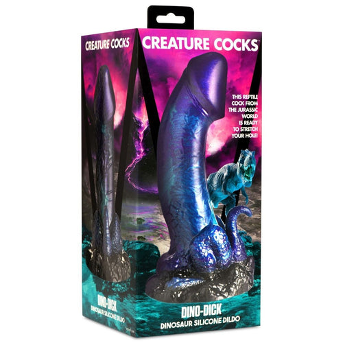 Creature Cocks Dino Dick Dinosaur Silicone Suction Cup Dildo 7.3 Inch Fetish Kinky