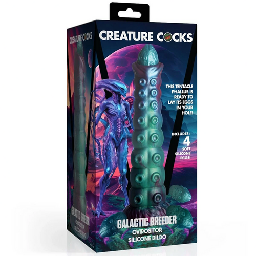 Creature Cocks Galactic Breeder Ovipositor Silicone Dildo Eggs Fetish Kink BDSM