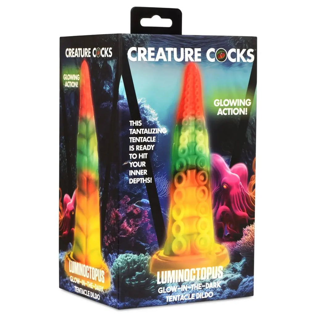 Creature Cocks Luminoctopus Glow-in-the-Dark Silicone 7.2 Inch Fantasy Dildo