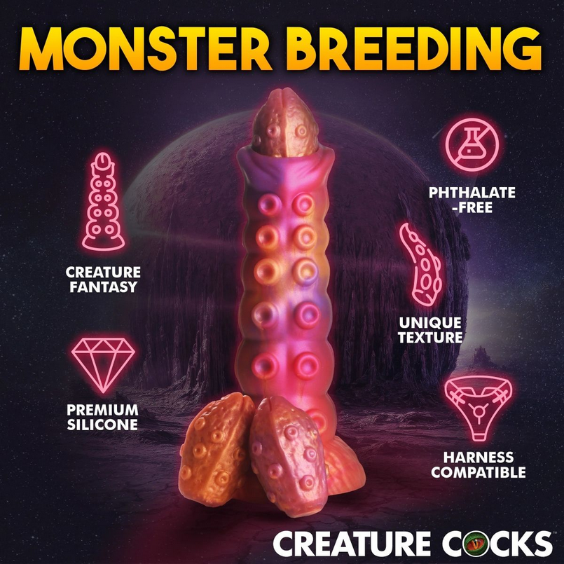 Creature Cocks Nymphoid Ovipositor Silicone Dildo & Eggs Sexy Fetish Kink BDSM