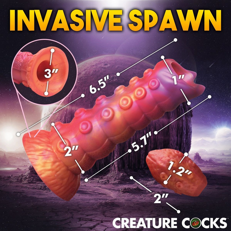 Creature Cocks Nymphoid Ovipositor Silicone Dildo & Eggs Sexy Fetish Kink BDSM