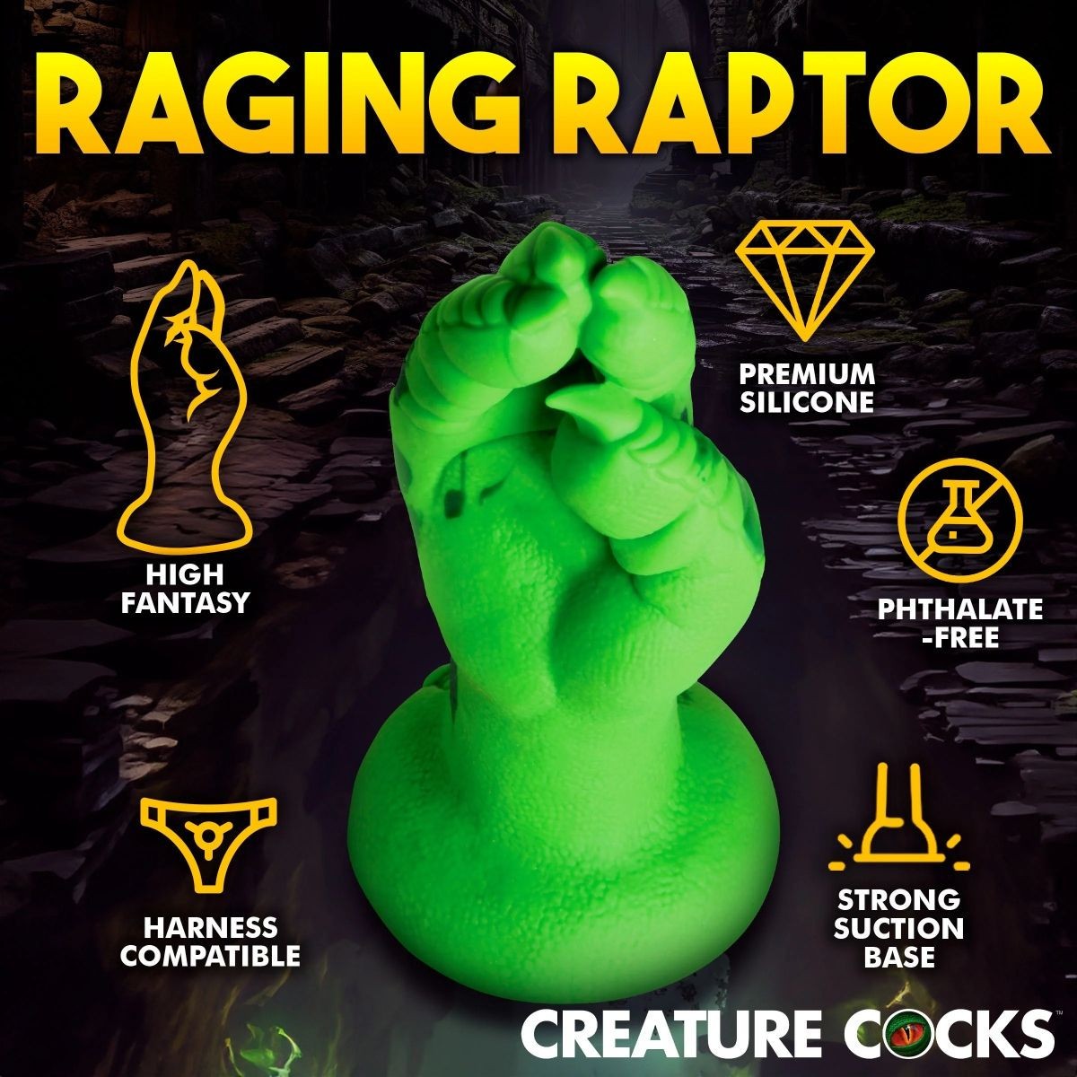 Creature Cocks Raptor Claw Fisting Silicone Fantasy Monster Dildo Fetish