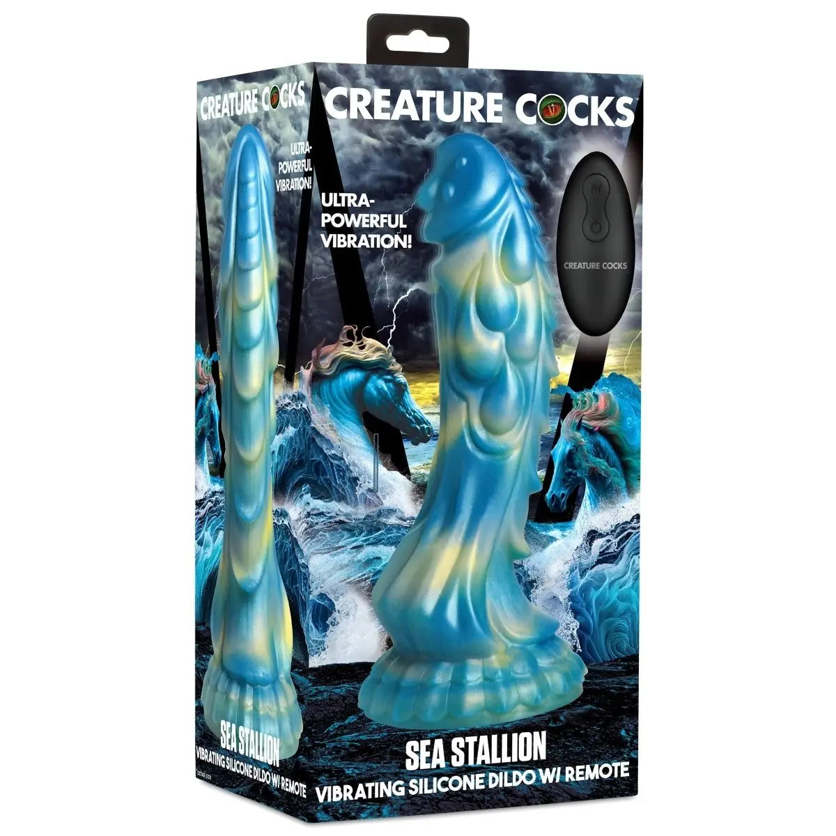 Creature Cocks Sea Stallion Silicone Monster 8.3 Inch Vibrating Fantasy Dildo