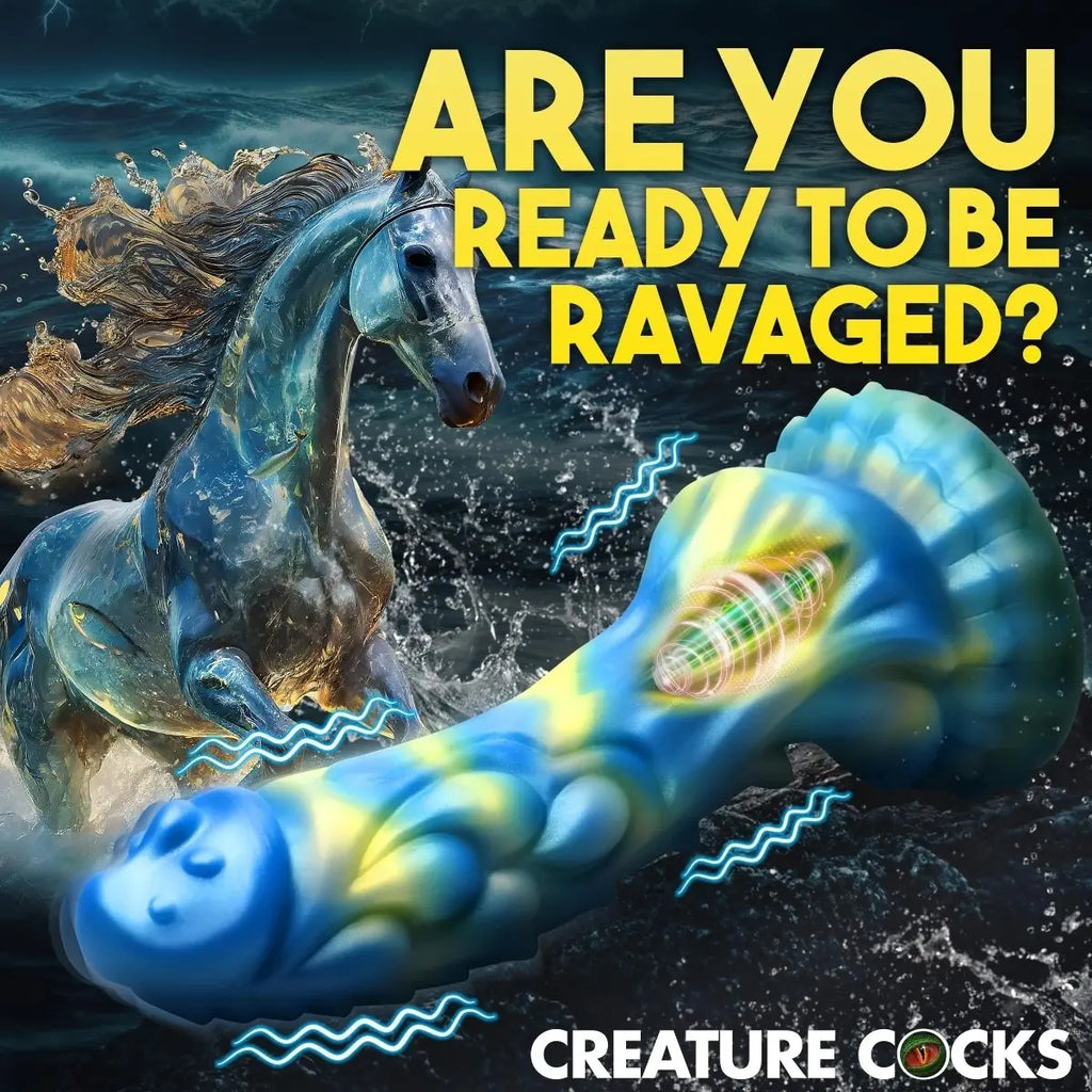 Creature Cocks Sea Stallion Silicone Monster 8.3 Inch Vibrating Fantasy Dildo