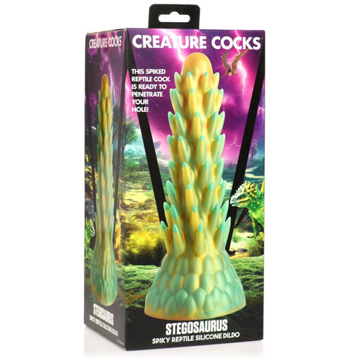 Creature Cocks Stegosaurus Spiky Reptile Monster Silicone Fantasy Dildo