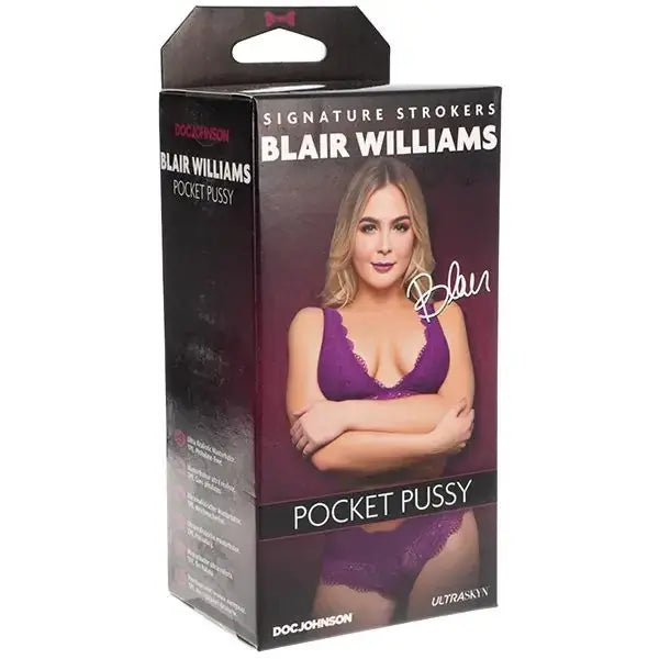 Doc Johnson Signature Strokers Blair Williams Pocket Pussy Male Masturbator UltraSkyn