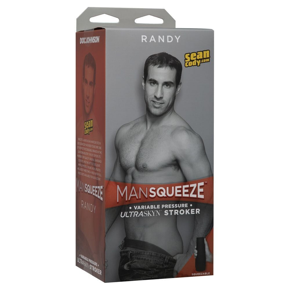 Doc Johnson ManSqueeze Randy Ass Male Masturbator UltraSkyn Anal Suction Stroker