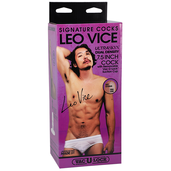 Doc Johnson Signature Cocks Leo Vice 7.5 Inch Ultraskyn Vac-U-Lock Suction Cup Dildo