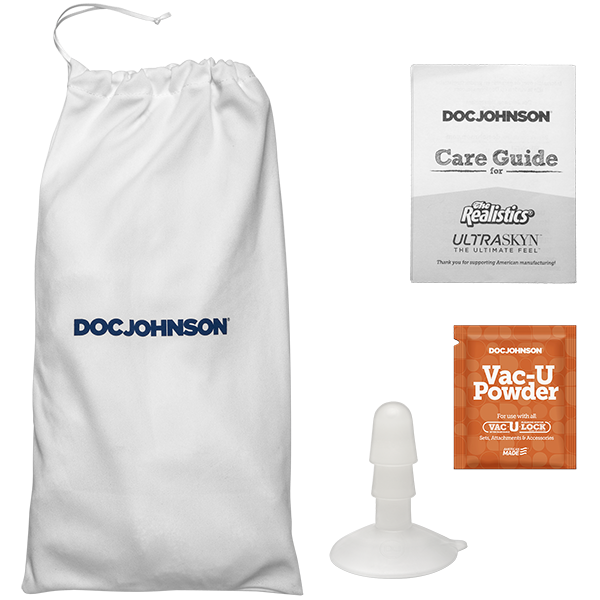 Doc Johnson Signature Cocks Leo Vice 7.5 Inch Ultraskyn Vac-U-Lock Suction Cup Dildo
